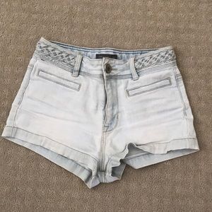 Braided Denim Shorts